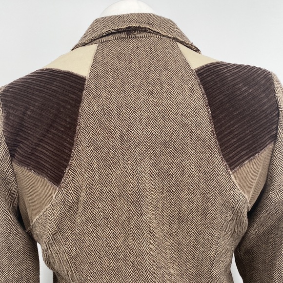 Princy By Jessica Simpson Brown Corduroy Blazer Jacket Medium - Picture 11 of 15